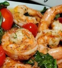 Shrimp Loaded Sweet Potato